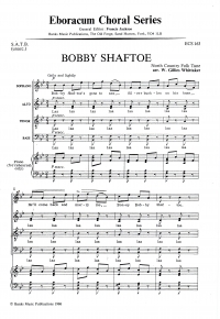 Bobby Shaftoe Whittaker Satb Sheet Music Songbook