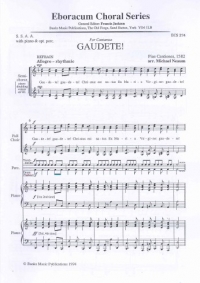 Gaudete! Ssaa Cantiones Sheet Music Songbook