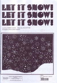 Let It Snow Let It Snow Styne Ssa Sheet Music Songbook