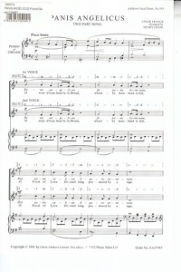 Panis Angelicus Franck/geehl 2pt Sheet Music Songbook