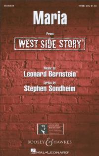 Maria From West Side Story Bernstein Ttbb Sheet Music Songbook