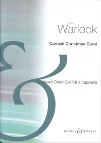 Cornish Christmas Carol Warlock Satb Sheet Music Songbook