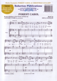 Forest Carol/christmas Lullaby 2pt Sheet Music Songbook