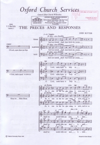 Preces Responses Ttbb Rutter Sheet Music Songbook