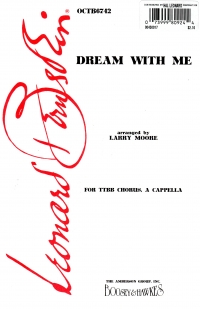 Dream With Me Bernstein Ttbb Sheet Music Songbook