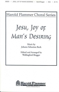 Jesu Joy Of Mans Desiring Ssa Bach Sheet Music Songbook