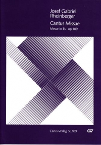 Mass For Double Choir (cantus Missae) Rheinberger Sheet Music Songbook