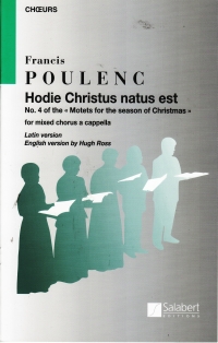 Hodie Christus Natus Est No4 4 Motets De Noel Poul Sheet Music Songbook