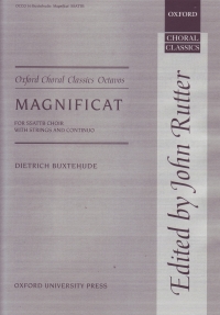 Magnificat Ssatb Occo 16 Buxtehude Sheet Music Songbook