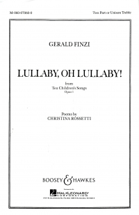 Lullaby Oh Lullaby Finzi Ss Sheet Music Songbook