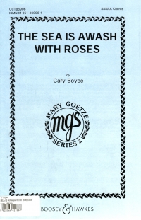 Sea Is Awash With Roses Boyce Sssaa Sheet Music Songbook