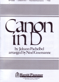 Pachelbel Canon In D Goemanne Ttbb Sheet Music Songbook