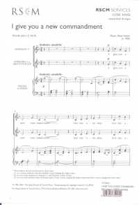 I Give You A New Commandment Aston Upper Voices Sheet Music Songbook