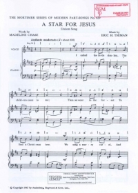 Star For Jesus Thiman Unison Sheet Music Songbook