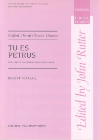 Tu Es Petrus Pearsall Ssaattbb Unaccomp Sheet Music Songbook