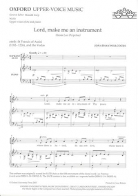 Lord Make Me An Instrument Sa & Piano Sheet Music Songbook