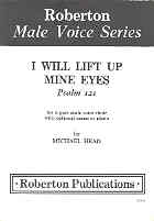 I Will Lift Up Mine Eyes Ttbb Head Sheet Music Songbook