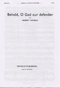 Behold O God Our Defender Howells Satb Sheet Music Songbook