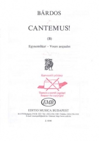 Cantemus Bardos Ssa Sheet Music Songbook