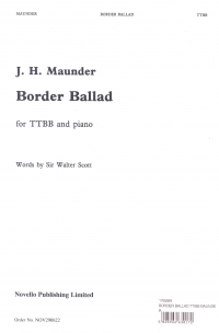 Border Ballad Ttbb Maunder Sheet Music Songbook