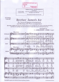 Brother Jamess Air Gibbs  S(a)b Sheet Music Songbook