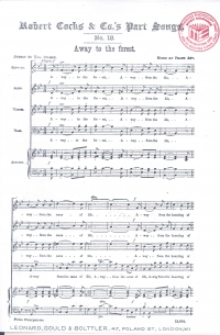 Away To The Forest Satb Abt/aylmer Sheet Music Songbook