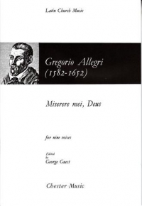 Miserere Mei Allegri Ssatb + Ssab Sheet Music Songbook