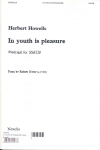 In Youth Is Pleasure Howells Ssatb Sheet Music Songbook