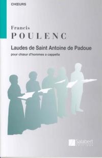 Laudes De Saint-antoine De Padoue Poulenc Ttbb Sheet Music Songbook