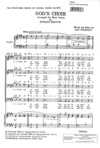 Gods Choir Overholt Ttbb Sheet Music Songbook