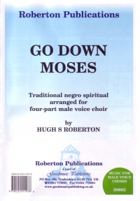 Go Down Moses Roberton Ttbb Sheet Music Songbook