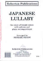 Japanese Lullaby Neaum Ssaa Sheet Music Songbook