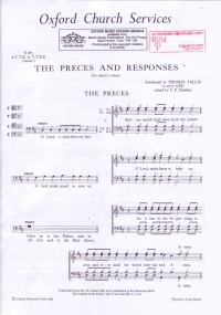 Responses Tallis Attb Or Ttbb Sheet Music Songbook