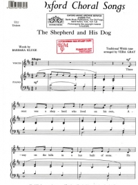 Shepherd & His Dog Gray Unison Sheet Music Songbook