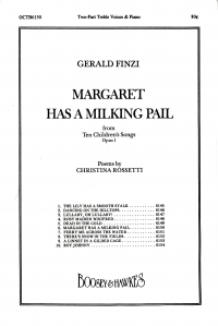 Margaret Has A Milking Pail Finzi Ss Sheet Music Songbook