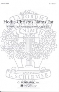 Hodie Christus Natus Est Gabrielli Ssaattbb Sheet Music Songbook