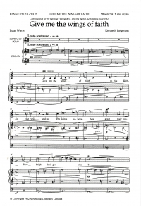 Give Me The Wings Of Faith Sheet Music Songbook