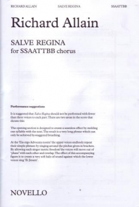 Salve Regina Allain Ssaattbb Sheet Music Songbook