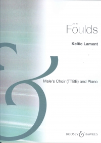 Keltic Lament Foulds Ttbb & Piano (harp) Sheet Music Songbook