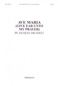 Ave Maria Arcadelt Latin/english Satb Sheet Music Songbook