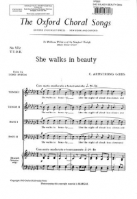 She Walks In Beauty Gibbs Ttbb Male Voices Sheet Music Songbook