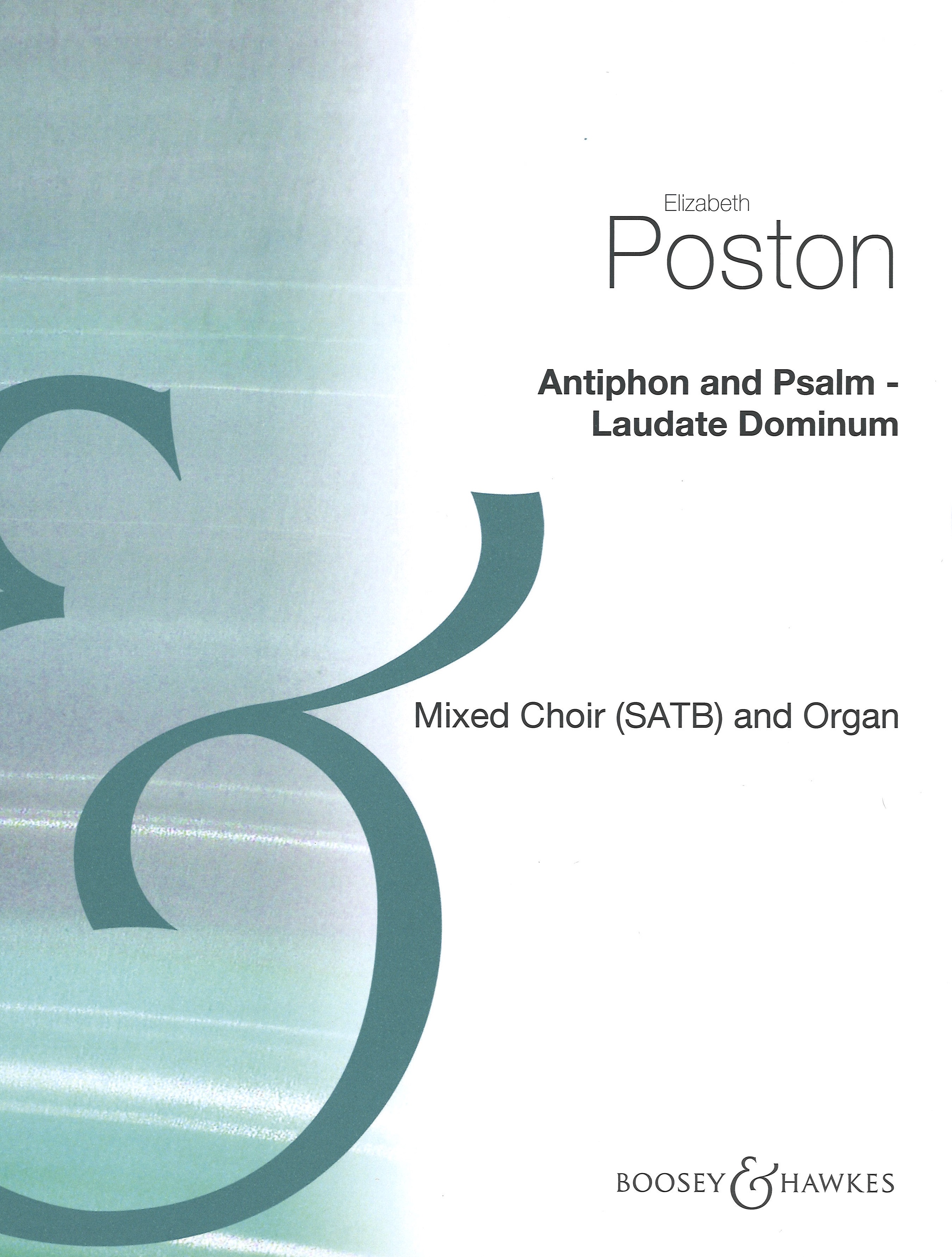 Antiphon & Psalm Laudate Dominum Poston Satb/organ Sheet Music Songbook