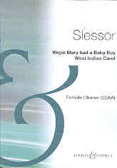 Virgin Mary Had A Baby Boy Slessor Ssaa Sheet Music Songbook