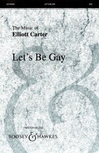 Lets Be Gay Carter Ssa Sheet Music Songbook