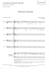 Salvator Mundi Saatb Tallis Sheet Music Songbook