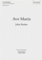 Ave Maria Rutter Satb/organ Sheet Music Songbook