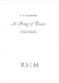 Song Of Peace Stanford Unison/organ Sheet Music Songbook