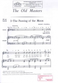 Passing Of The Moon Unison Purcell Sheet Music Songbook