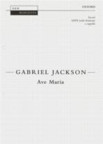 Ave Maria Jackson Satb A Cappella Sheet Music Songbook