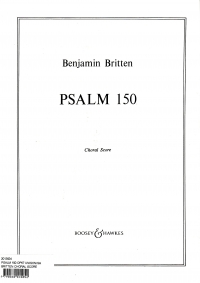 Psalm 150 Op67 Britten Unison/sa Choral Score Sheet Music Songbook